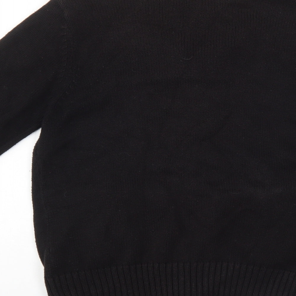 BHS Womens Black   Full Zip Jumper Size 12