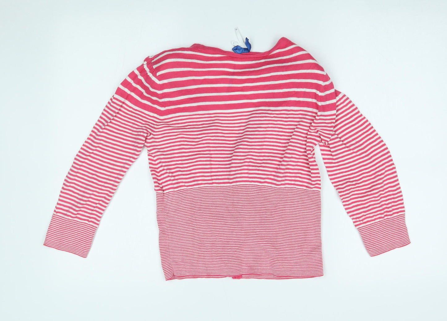 NEXT Womens Pink Striped  Cardigan Jumper Size 12