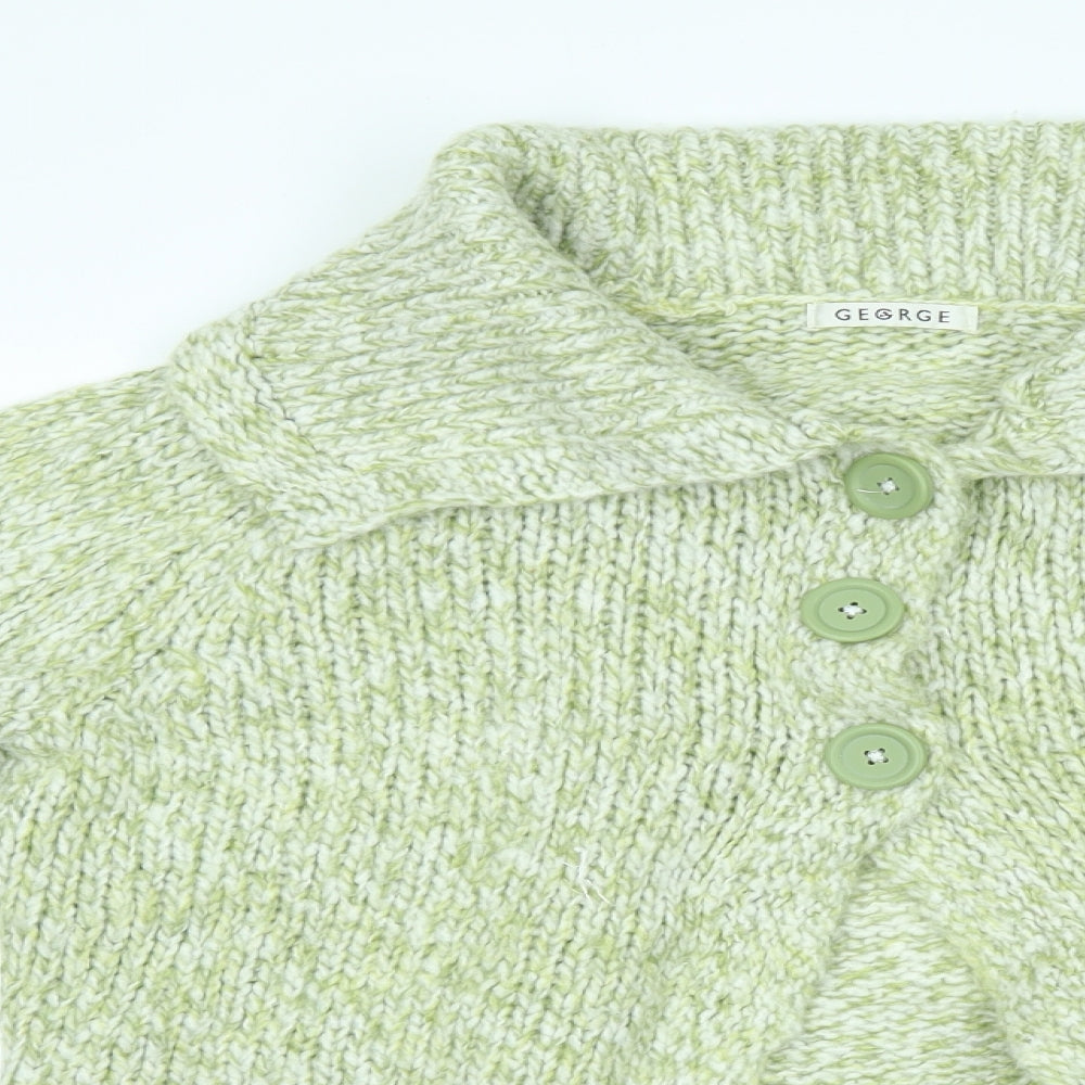 George Womens Green   Cardigan Jumper Size 16