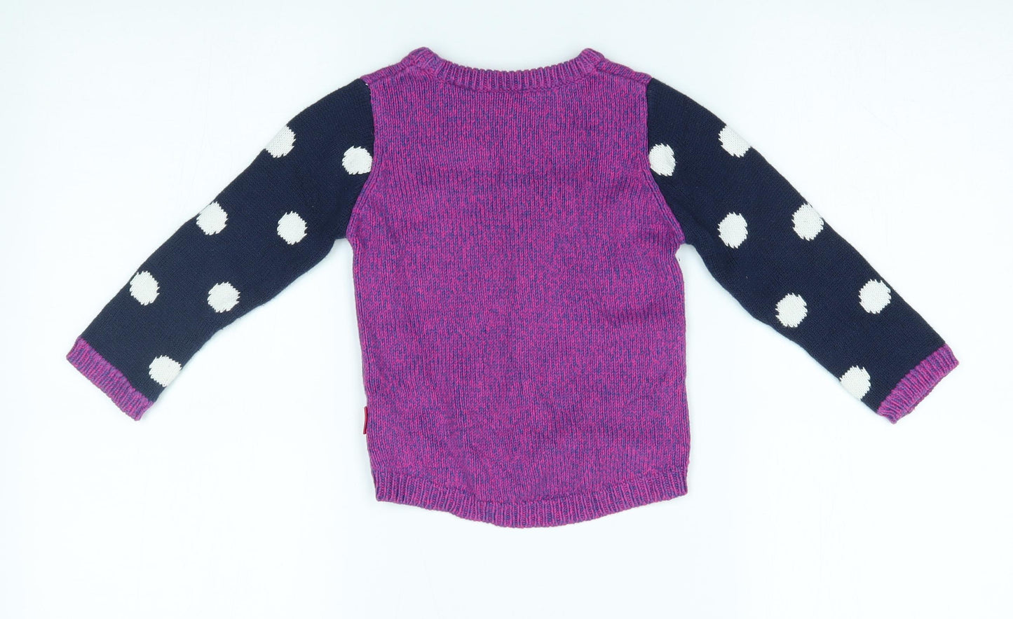 Nutmeg Girls Purple   Pullover Jumper Size 2-3 Years  - penguin christmas