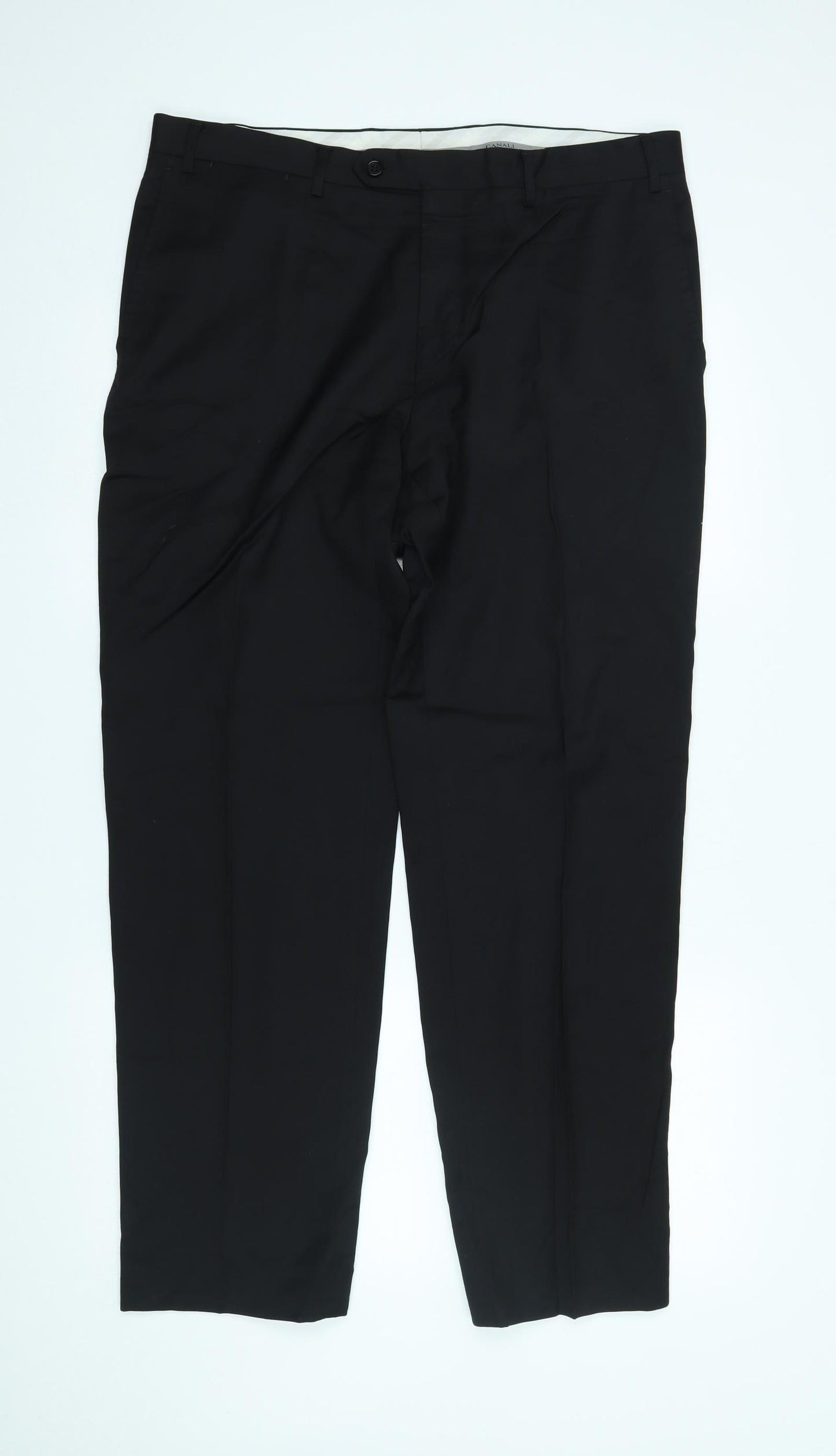 Canali Mens Black   Trousers  Size 34 L29 in