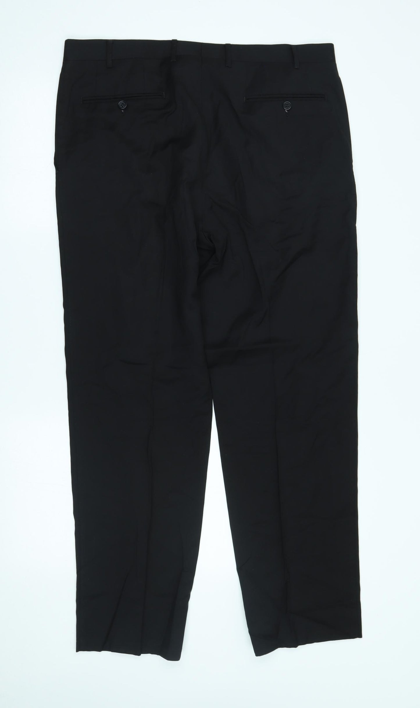 Canali Mens Black   Trousers  Size 34 L29 in