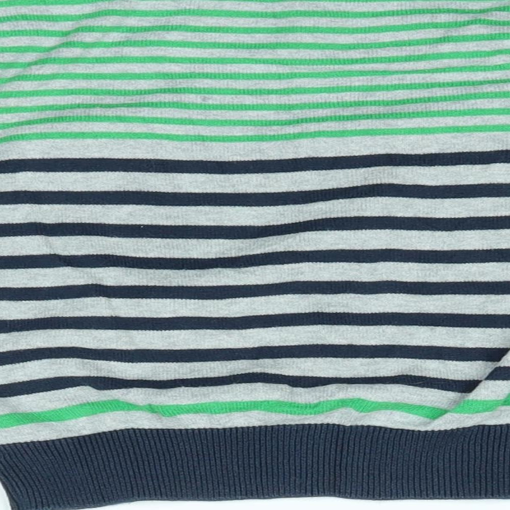 George Boys Grey Striped  Pullover Jumper Size 2-3 Years