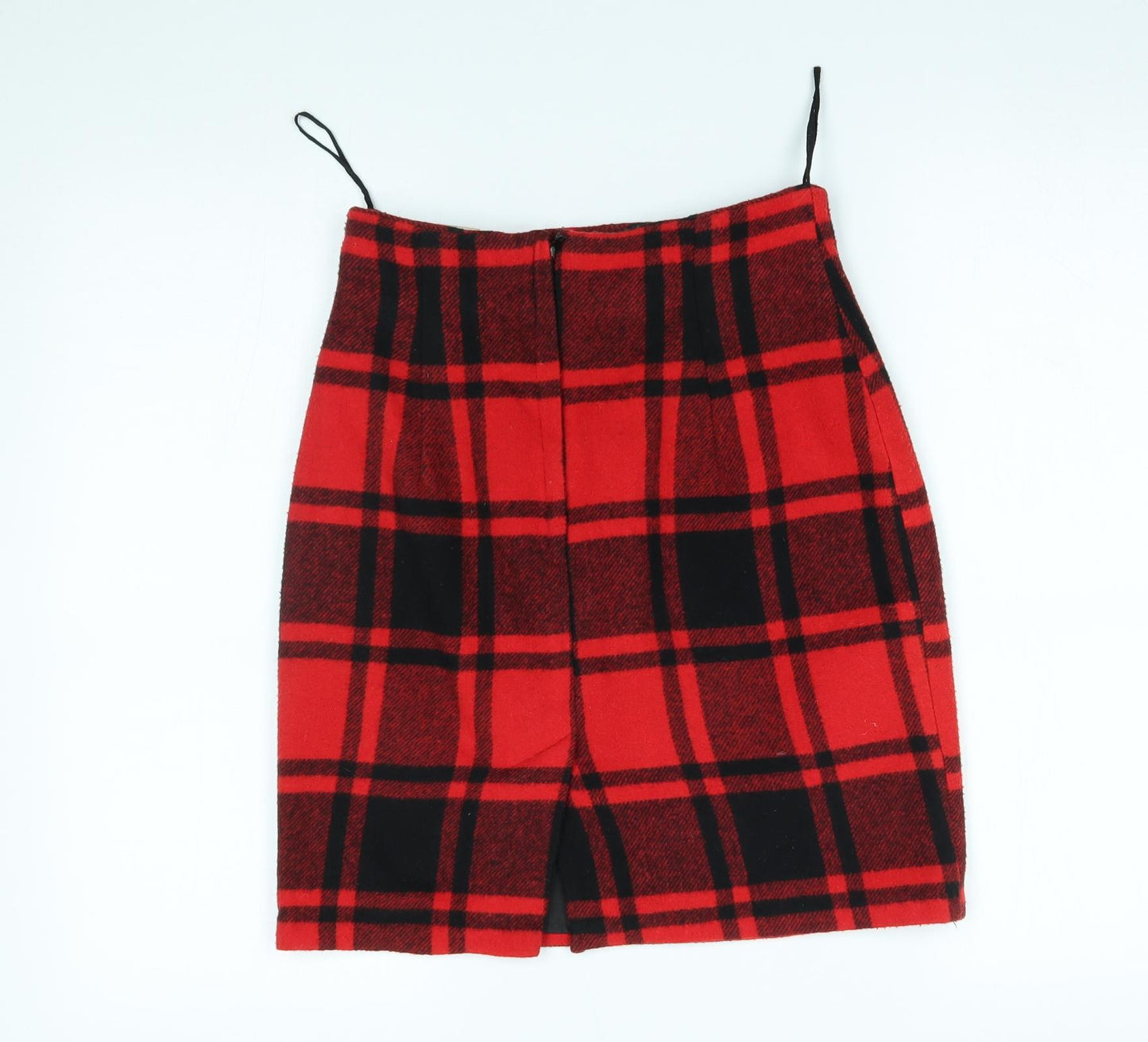 Clockhouse Womens Red Plaid  A-Line Skirt Size 10