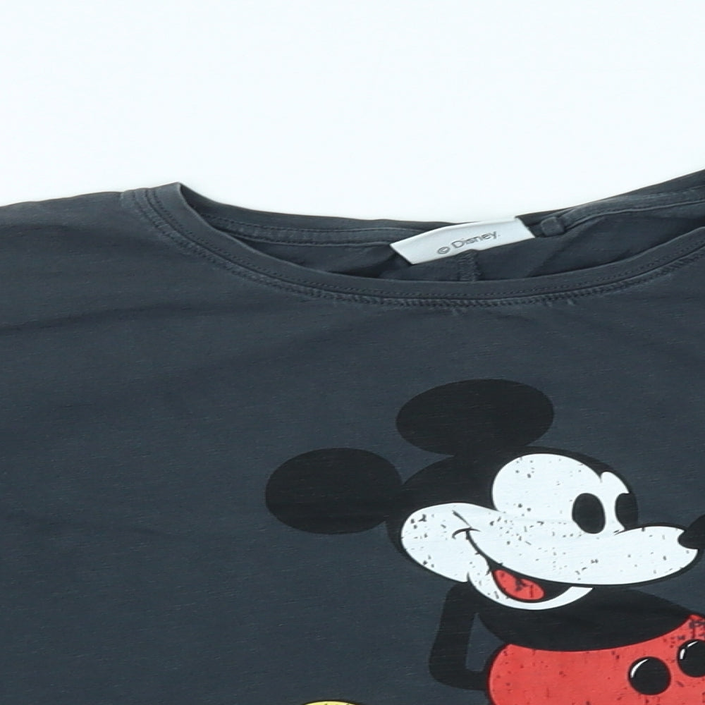 NEXT Girls Grey    Pyjama Top Size 7 Years  - disney, mickey mouse