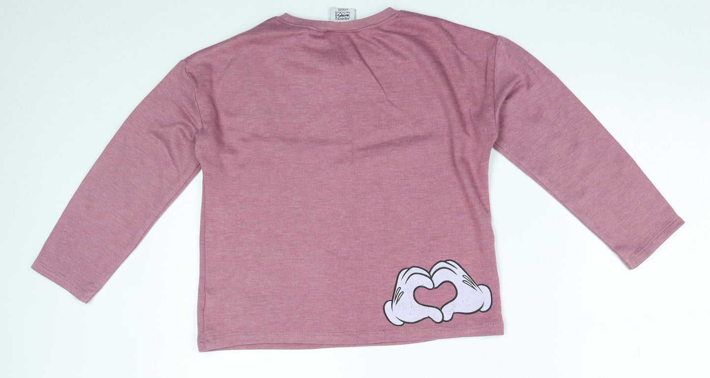 NEXT Girls Pink   Pullover Jumper Size 8 Years  - disney, minnie mouse