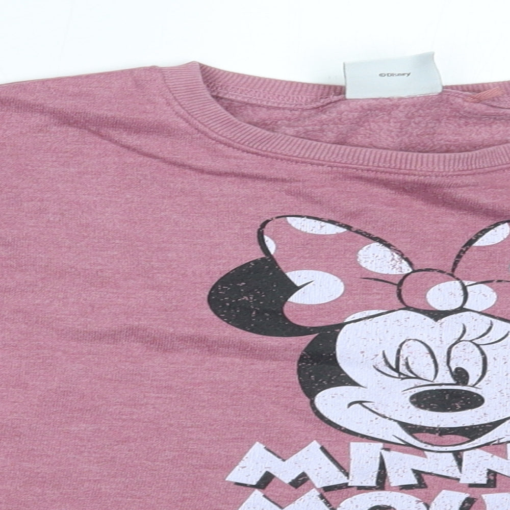 NEXT Girls Pink   Pullover Jumper Size 8 Years  - disney, minnie mouse