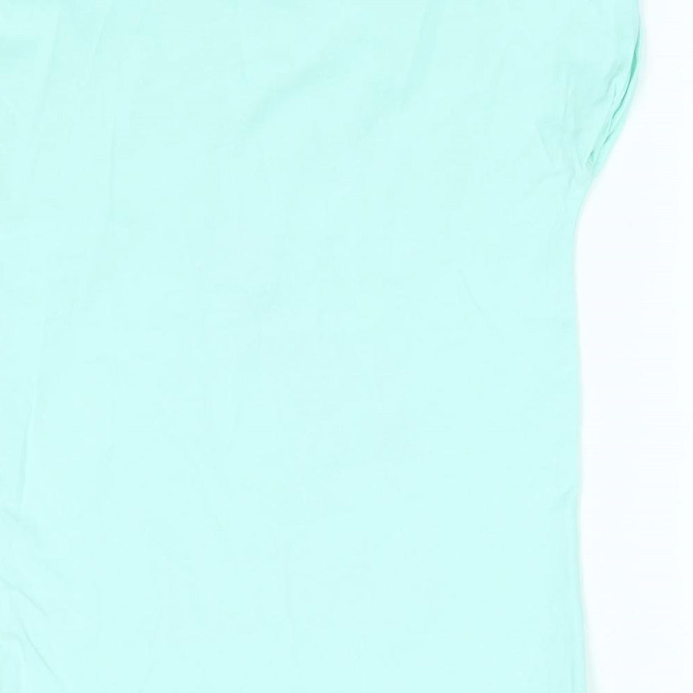 TU Girls Blue   Basic T-Shirt Size 9 Years  - unicorn, always magical