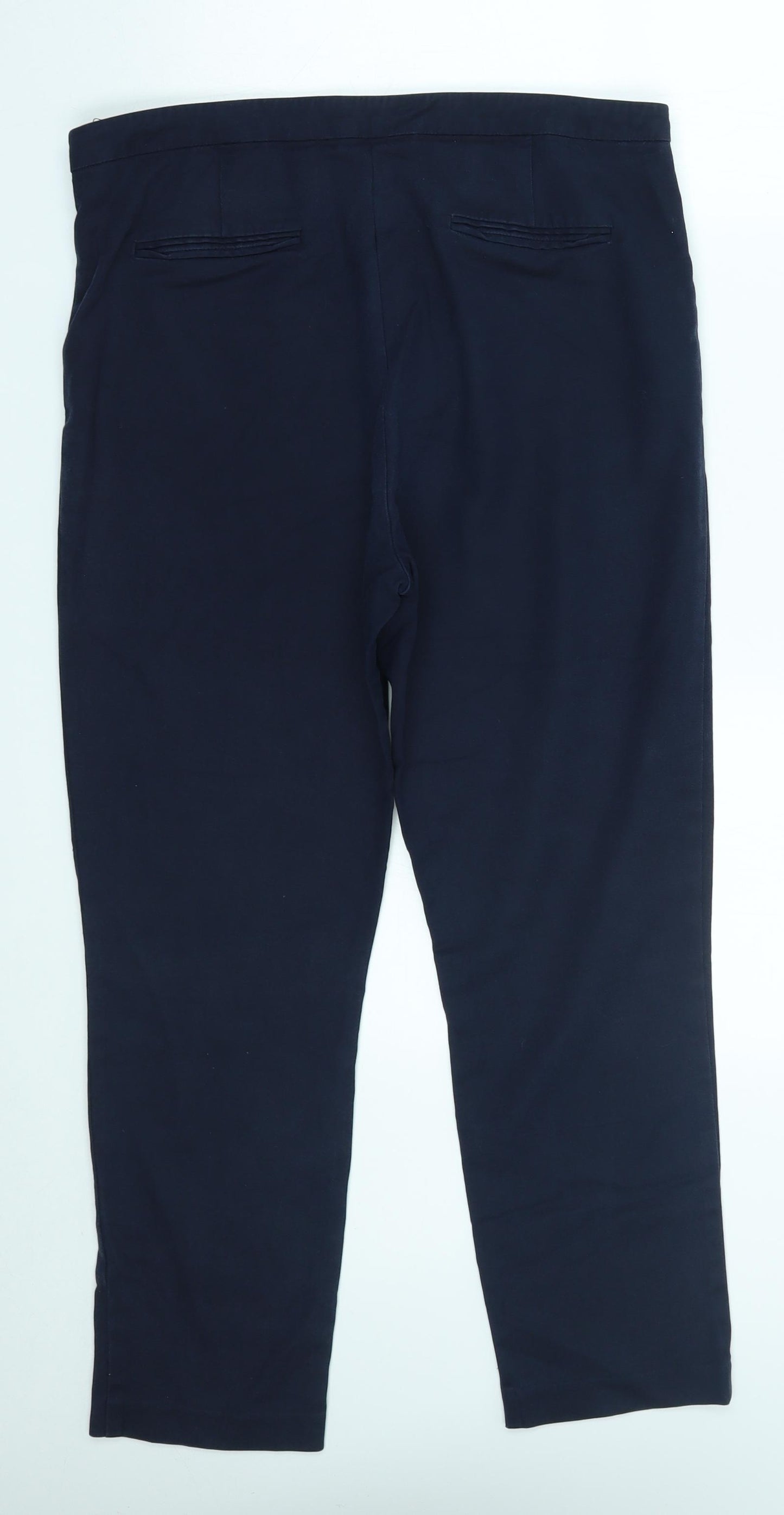 F&F Womens Blue   Chino Trousers Size 14 L26 in