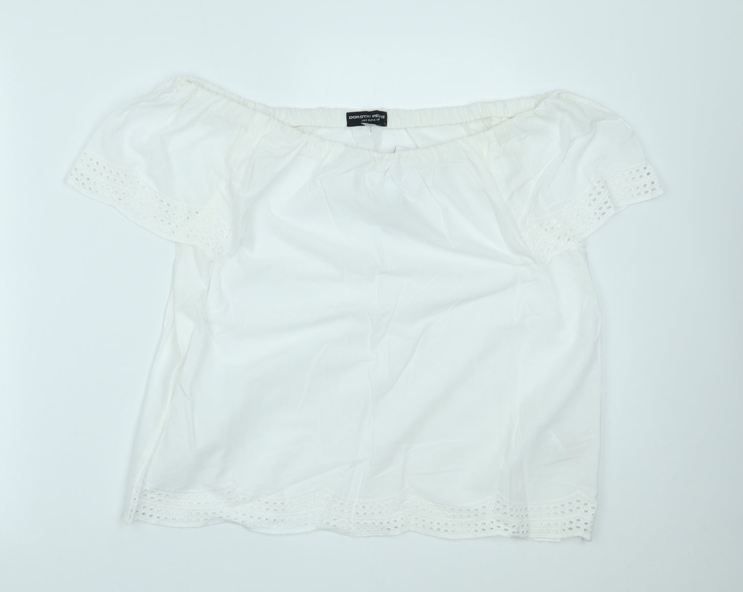 Dorothy Perkins Womens White   Basic Blouse Size 10