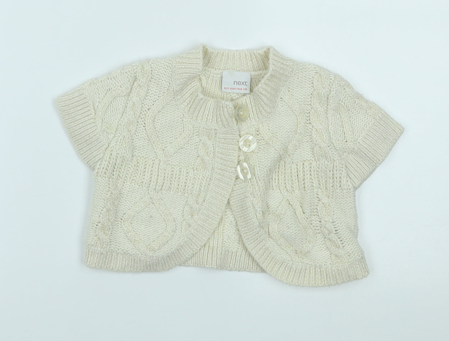 NEXT Baby Beige   Cardigan Jumper Size 18-24 Months