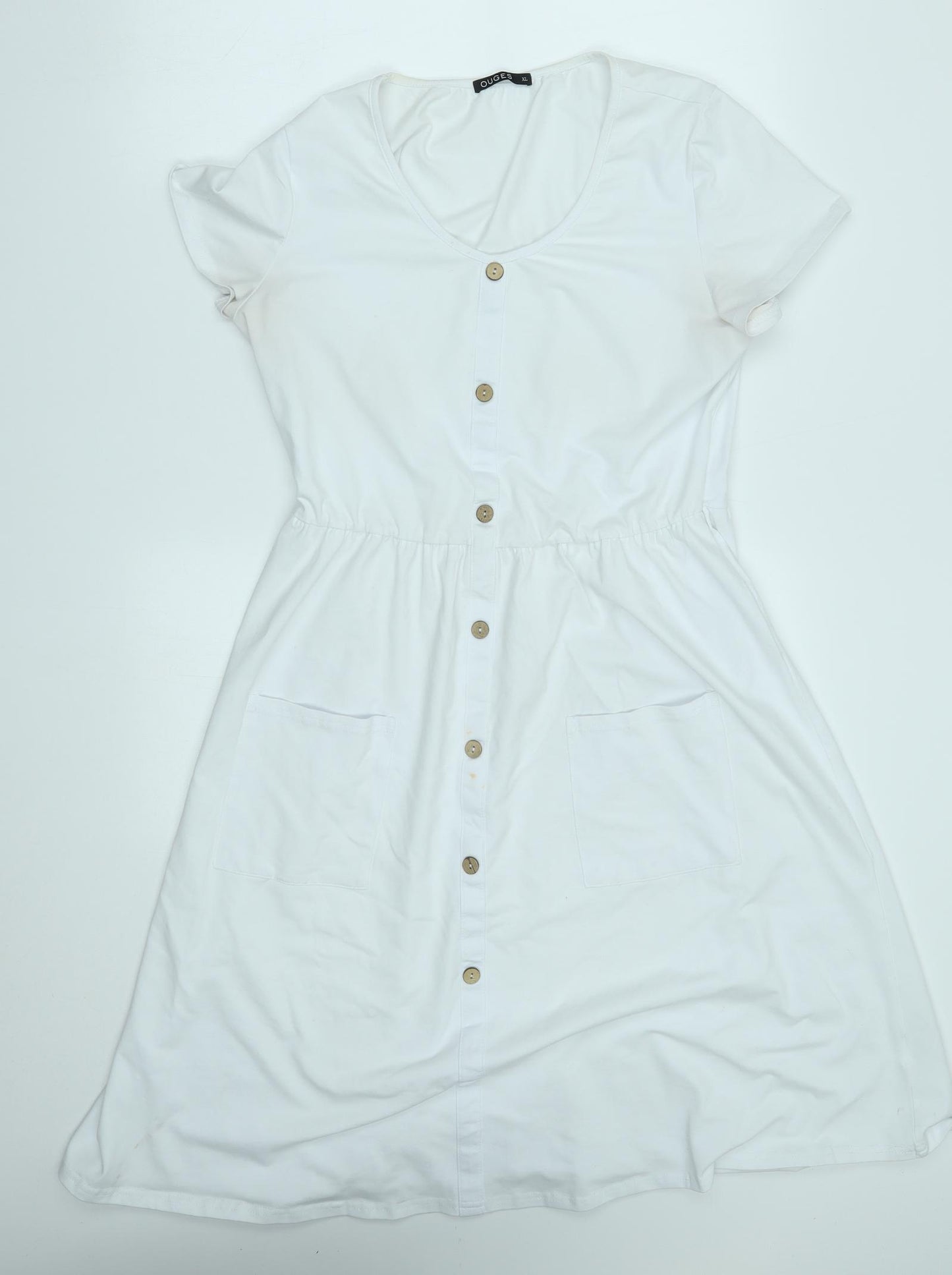 ouges Womens White   A-Line  Size XL