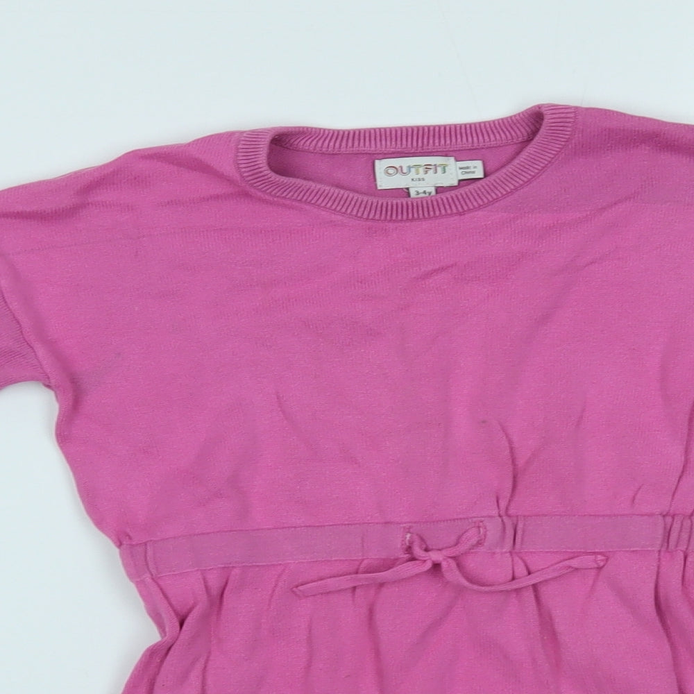 outfit Girls Pink   Jumper Dress  Size 3-4 Years