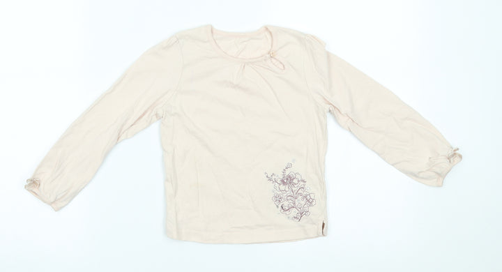 Mothercare Girls Pink Basic T-Shirt Size 4-5 Years