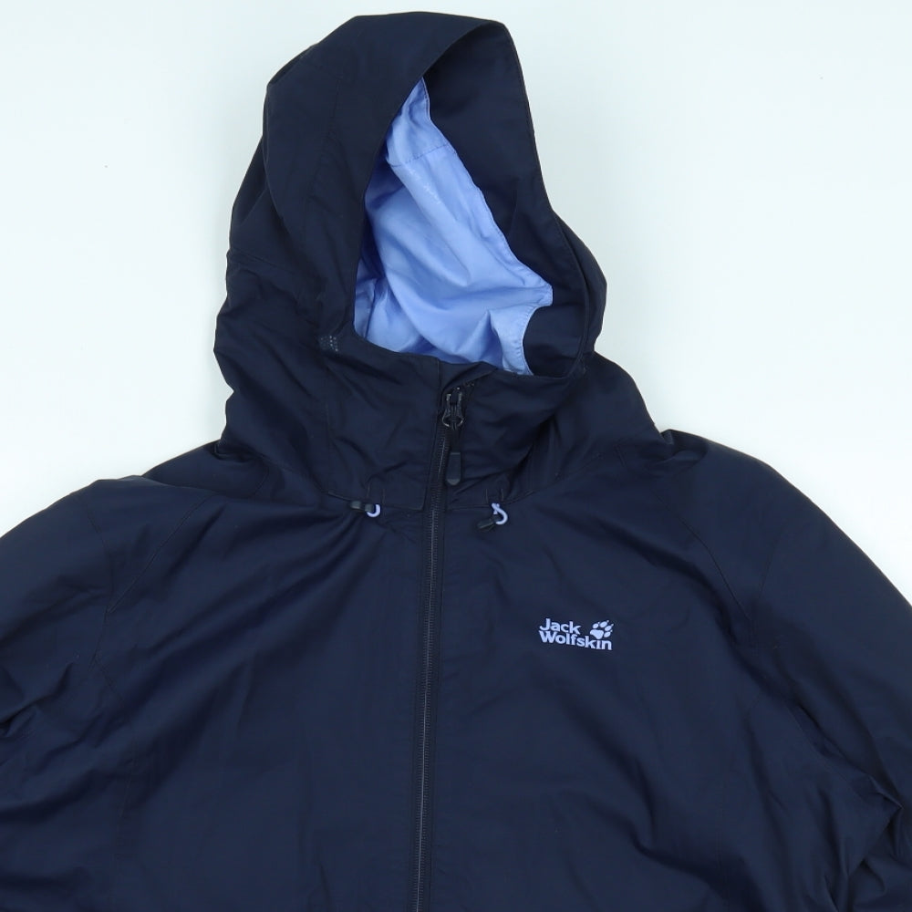 Jack Wolfskin Womens Blue   Parka Coat Size 14