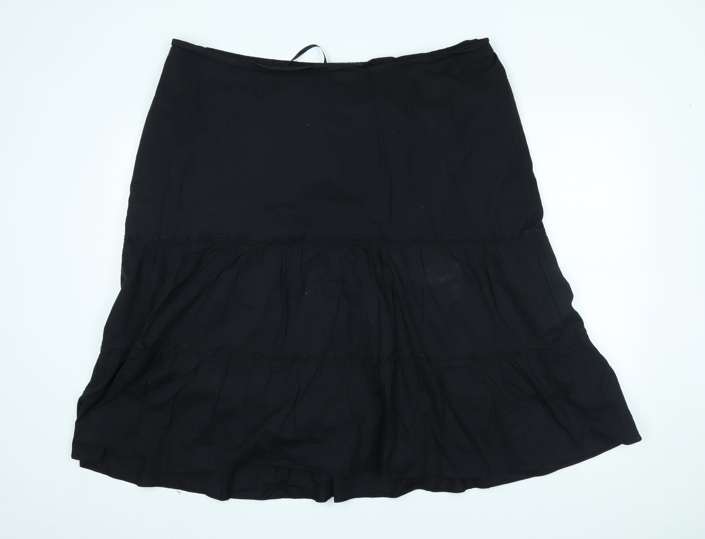 Evans Womens Black   A-Line Skirt Size 24