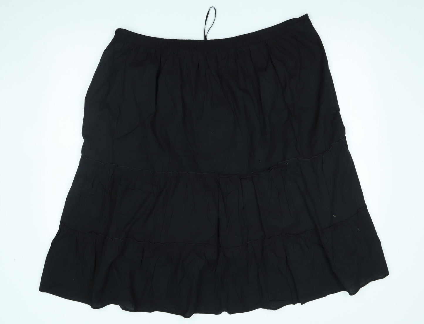 Evans Womens Black   A-Line Skirt Size 24