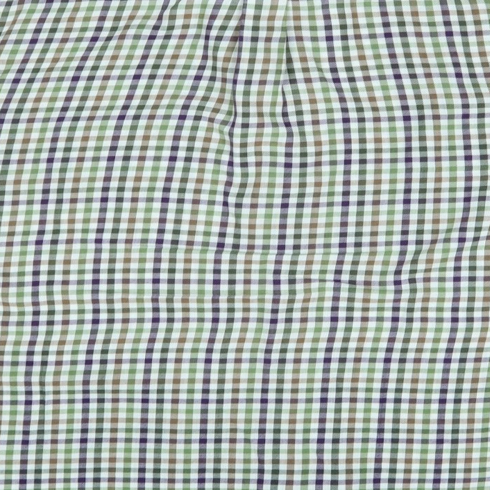 James Pringle Mens Green Plaid   Button-Up Size XL