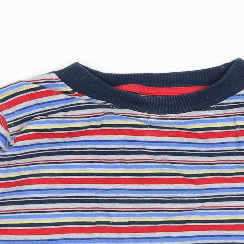 Mothercare Boys Multicoloured Striped  Basic T-Shirt Size 9-12 Months