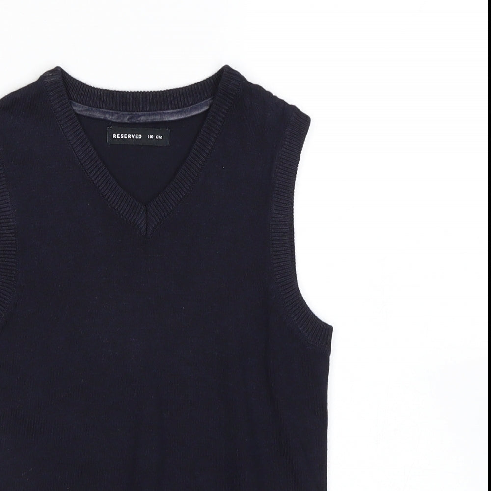 RESERVED Boys Blue   Vest Jumper Size 5-6 Years