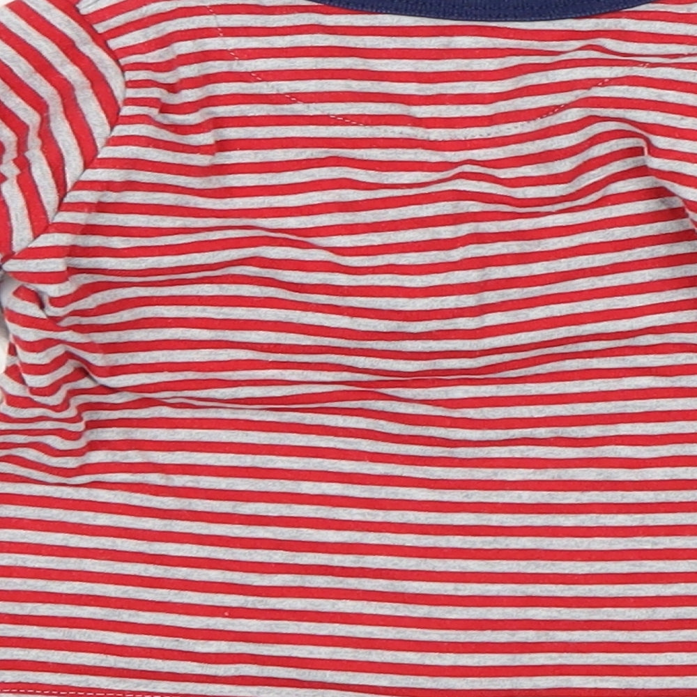 M&S Boys Multicoloured Striped  Basic T-Shirt Size 9-12 Months