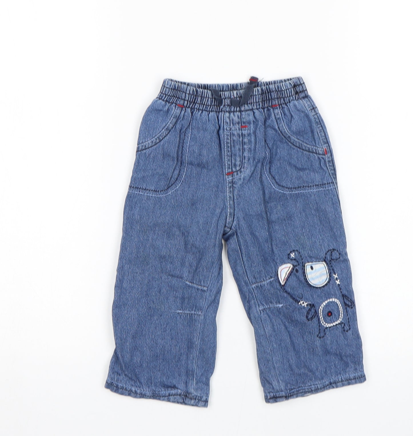 George Boys Blue   Capri Jeans Size 6-9 Months