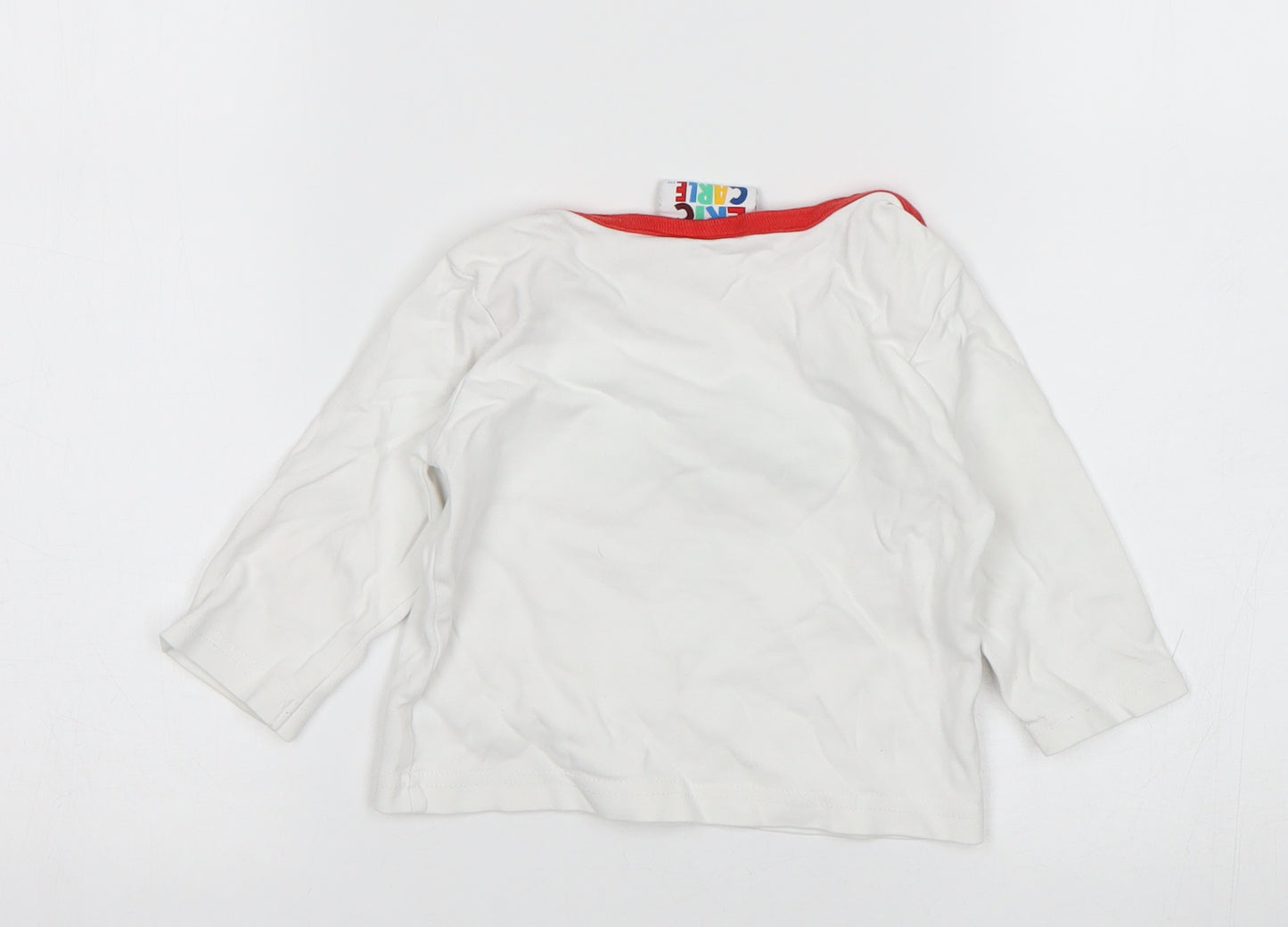 TU Baby White   Basic T-Shirt Size 9-12 Months  - The Hungry Caterpillar