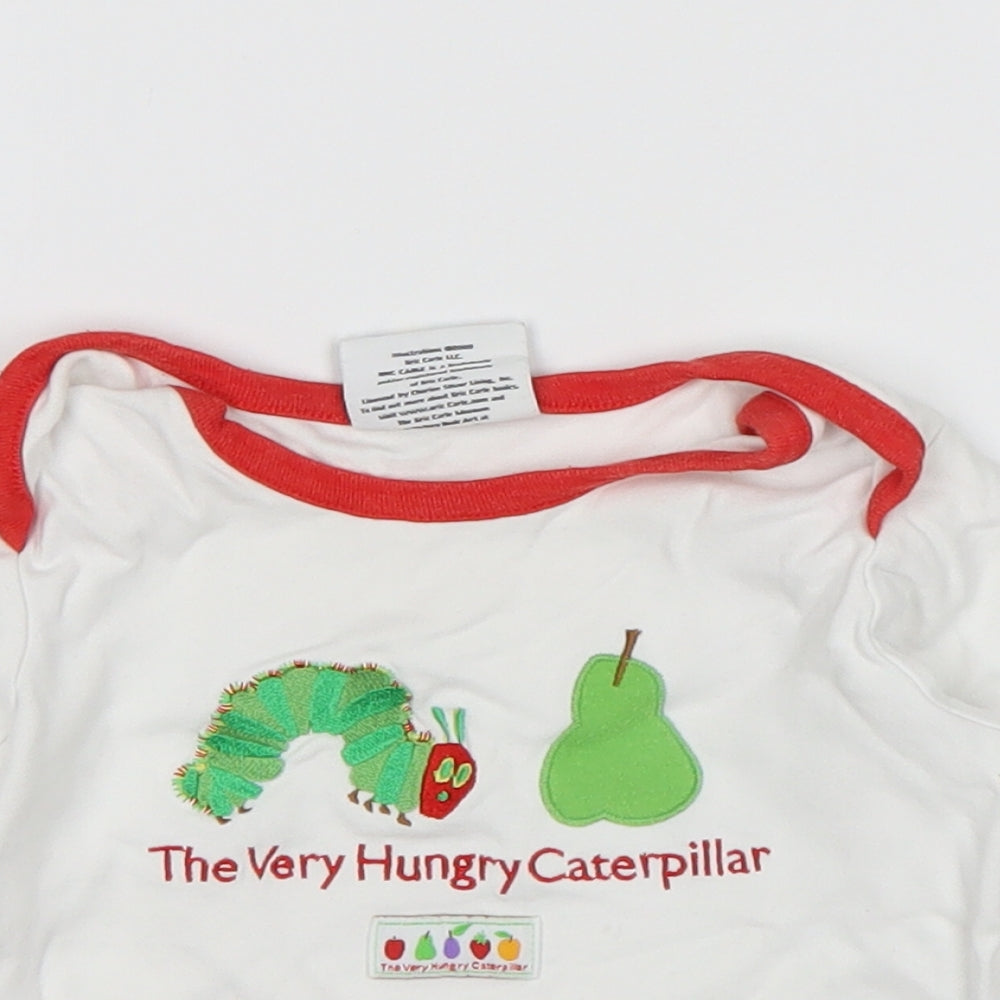TU Baby White   Basic T-Shirt Size 9-12 Months  - The Hungry Caterpillar