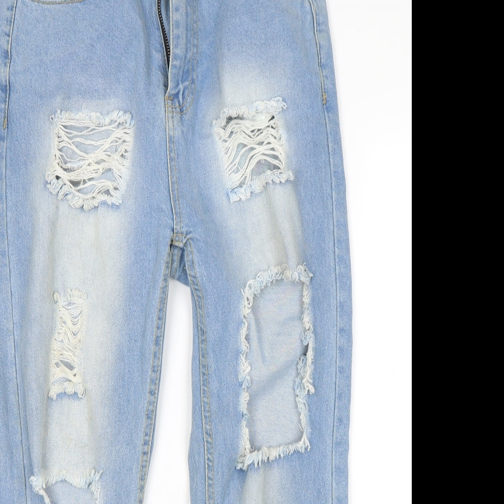 I SAW IT FIRST Womens Blue   Mom Jeans Size 8 L25 in