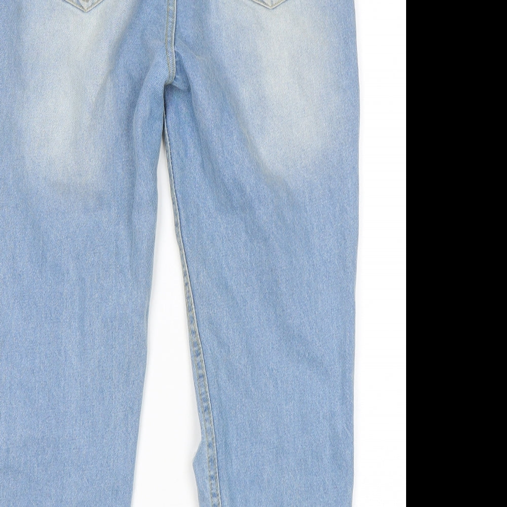 I SAW IT FIRST Womens Blue   Mom Jeans Size 8 L25 in