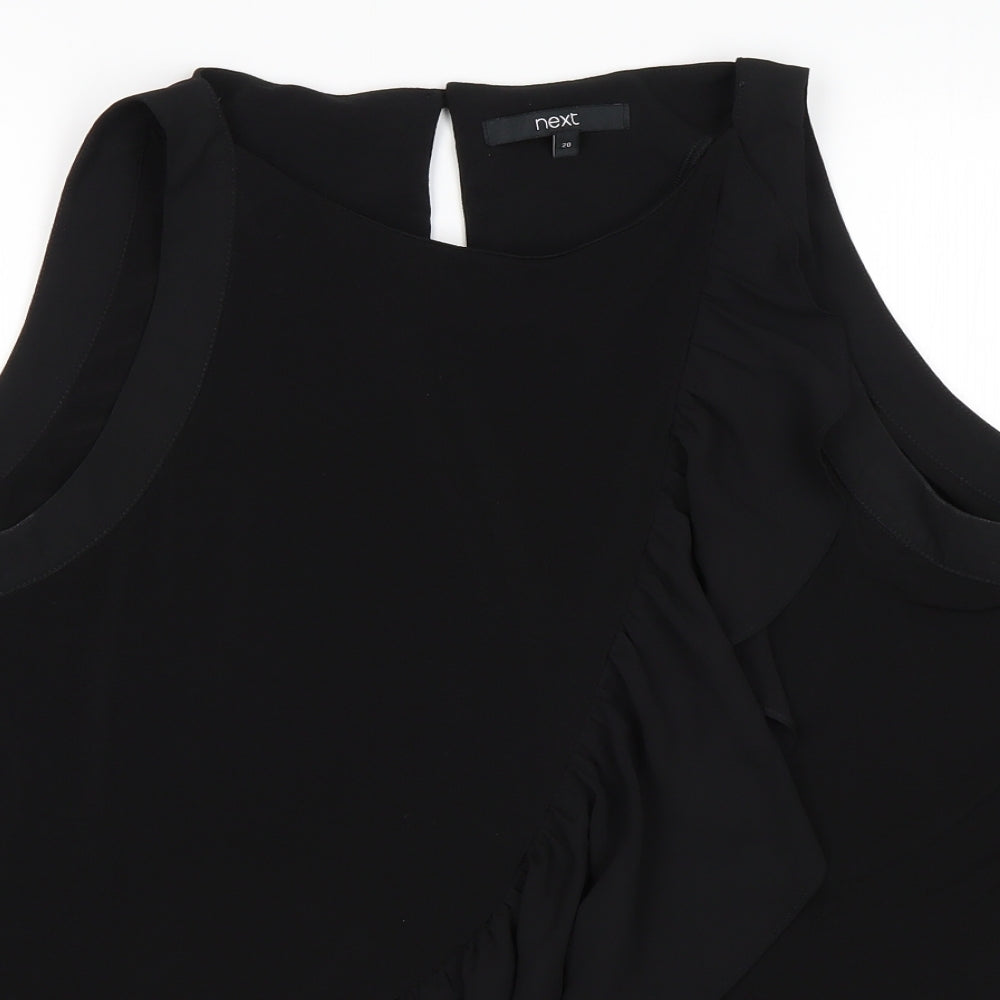 NEXT Womens Black   Basic Blouse Size 20