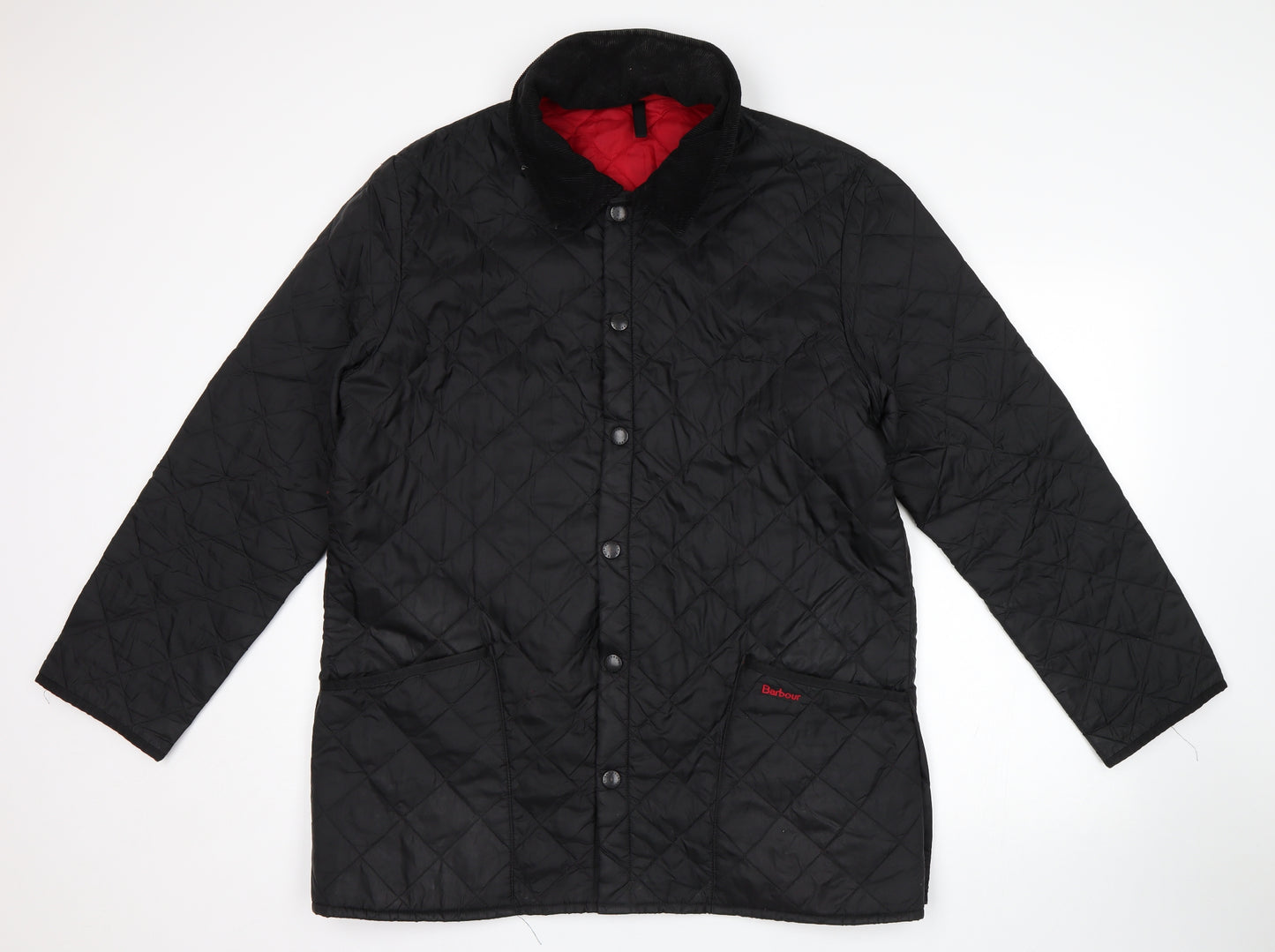 Barbour Mens Black   Quilted Coat Size L