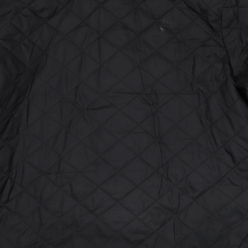 Barbour Mens Black   Quilted Coat Size L