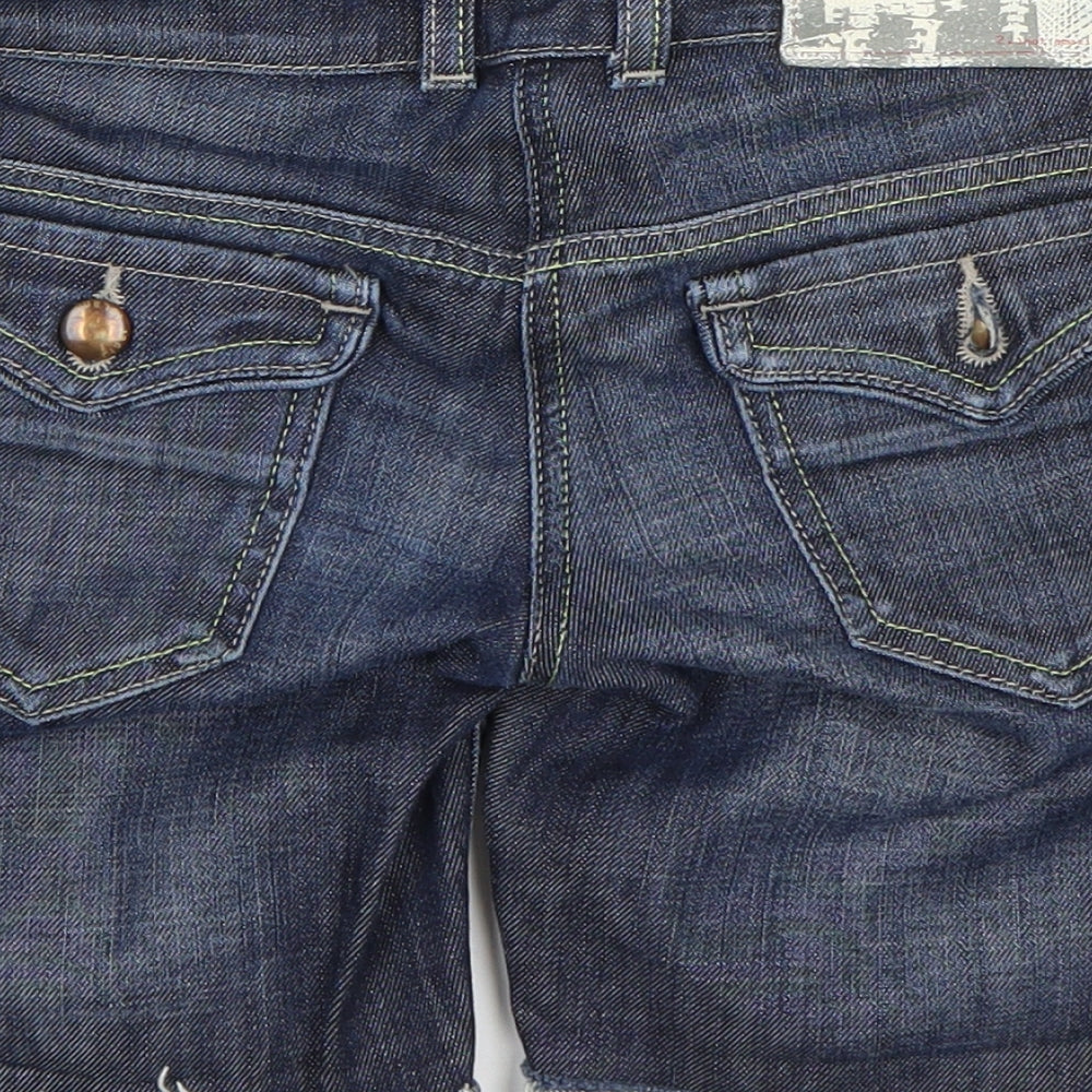 River Island Womens Blue  Denim Bermuda Shorts Size 6