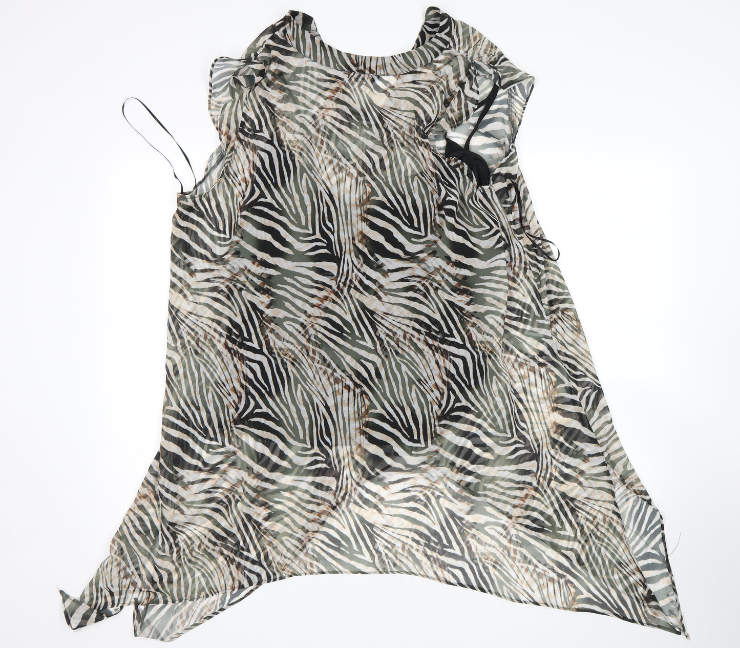 Roman Womens Multicoloured Animal Print  Basic Blouse Size 18