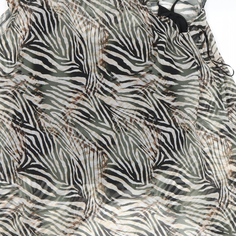 Roman Womens Multicoloured Animal Print  Basic Blouse Size 18