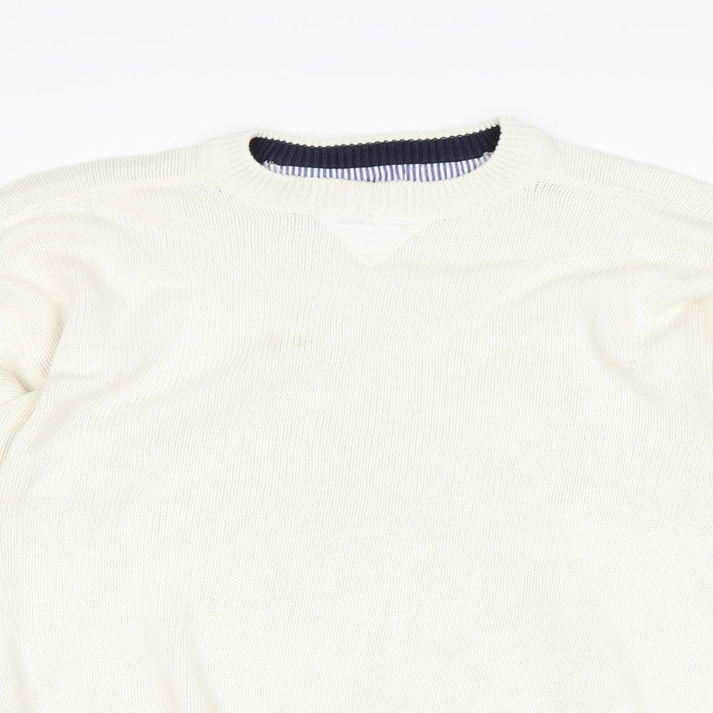 St Micheal Mens Beige   Pullover Jumper Size XL