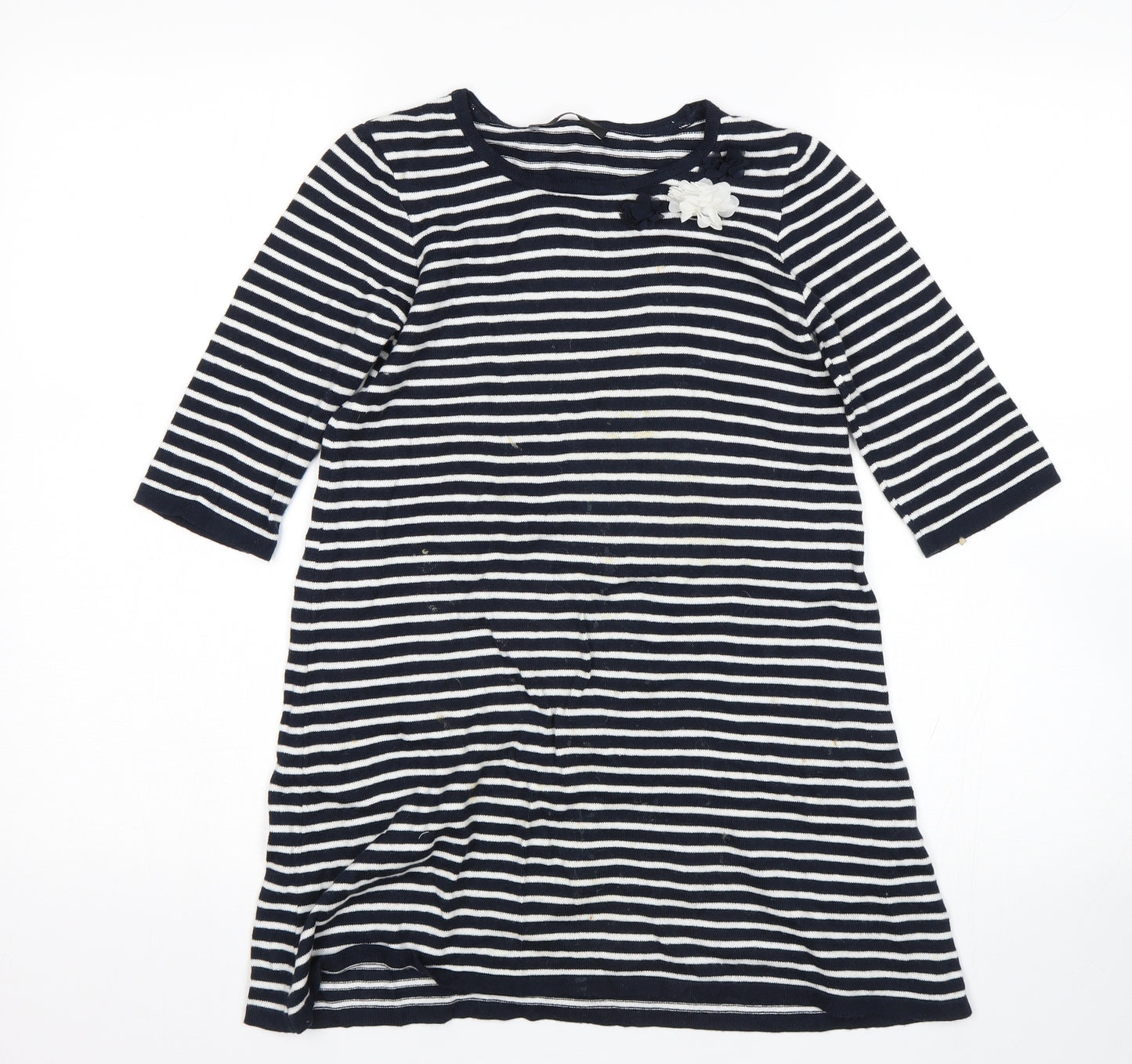 George Girls Multicoloured Striped  Jumper Dress  Size 7-8 Years