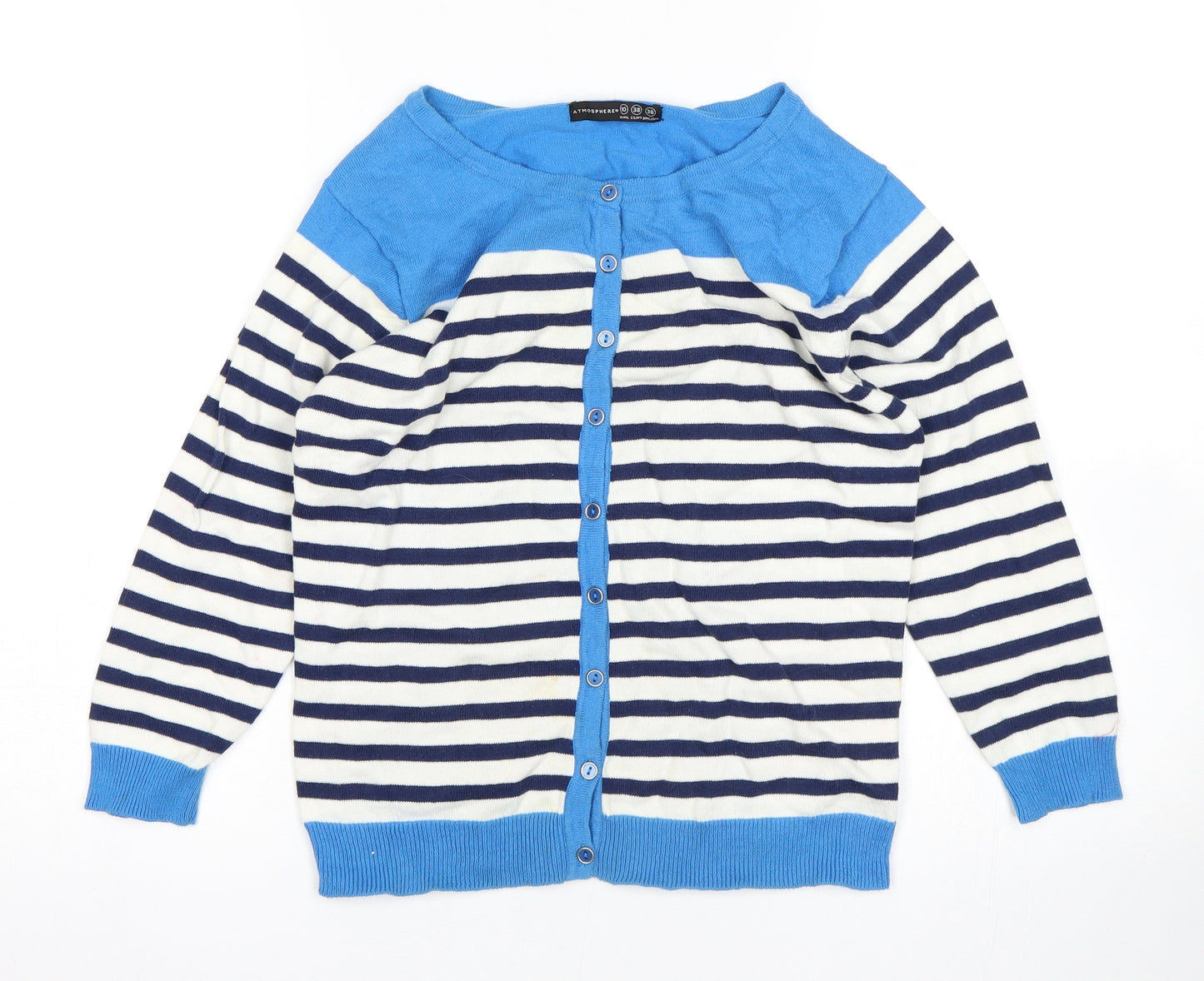 Atmosphere Womens Multicoloured Striped  Cardigan Jumper Size 10