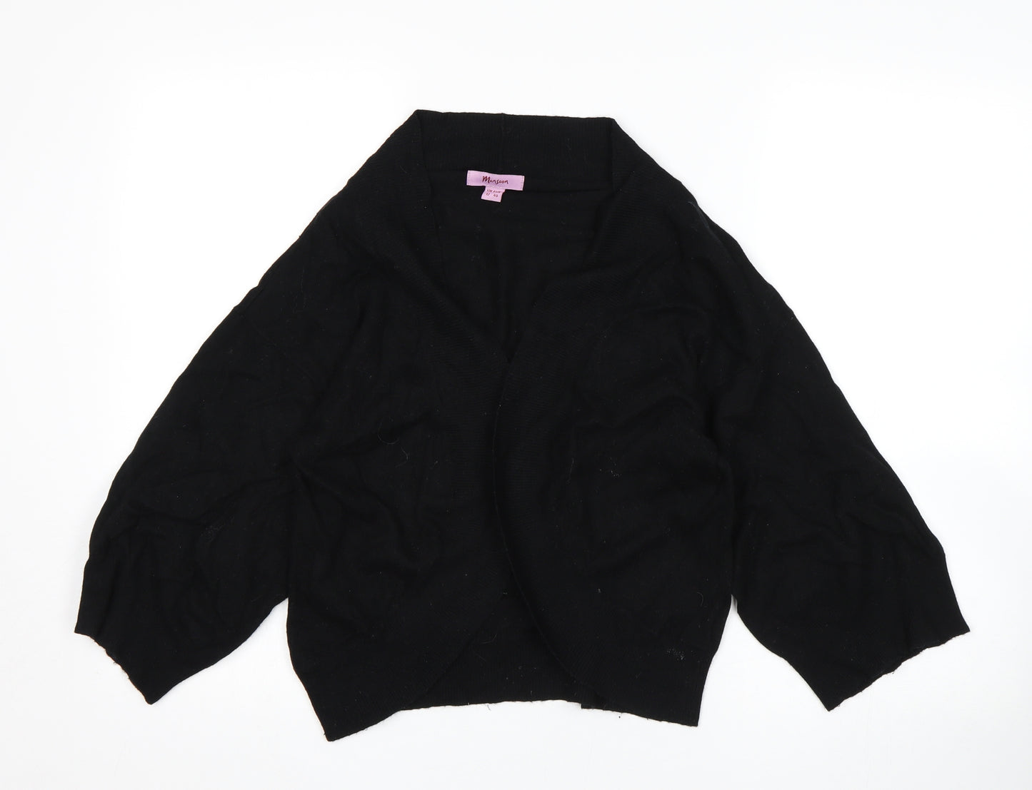 Monsoon Womens Black   Wrap Jumper Size 14