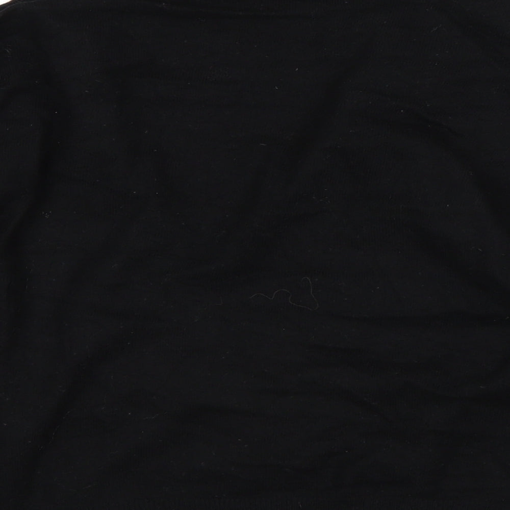 Monsoon Womens Black   Wrap Jumper Size 14