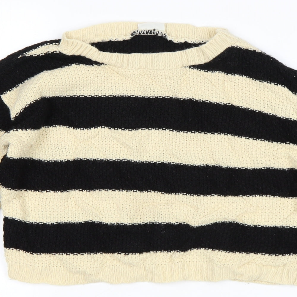 Kylie Girls Multicoloured Striped  Pullover Jumper Size 11-12 Years