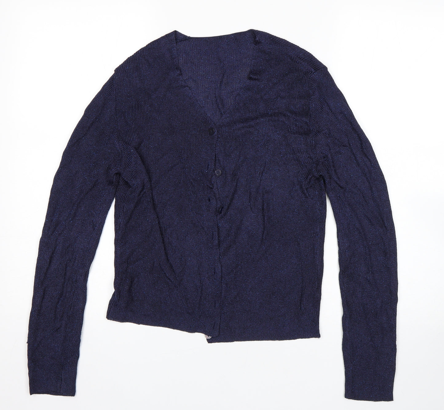 St Micheal Womens Blue   Cardigan Jumper Size 12
