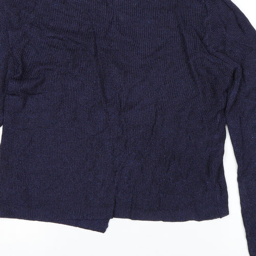 St Micheal Womens Blue   Cardigan Jumper Size 12