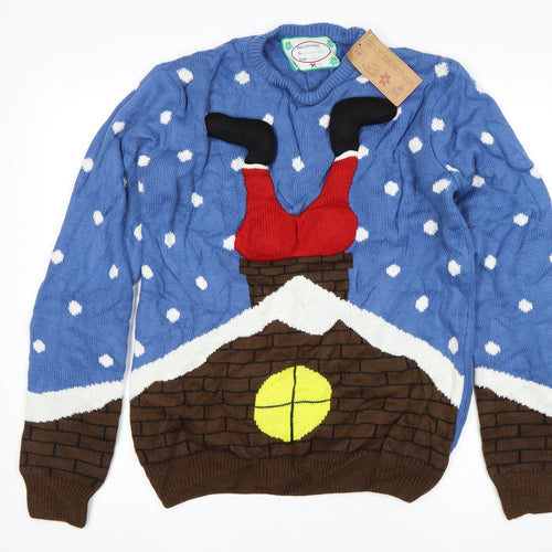 Cedar Wood State Mens Multicoloured   Pullover Jumper Size M