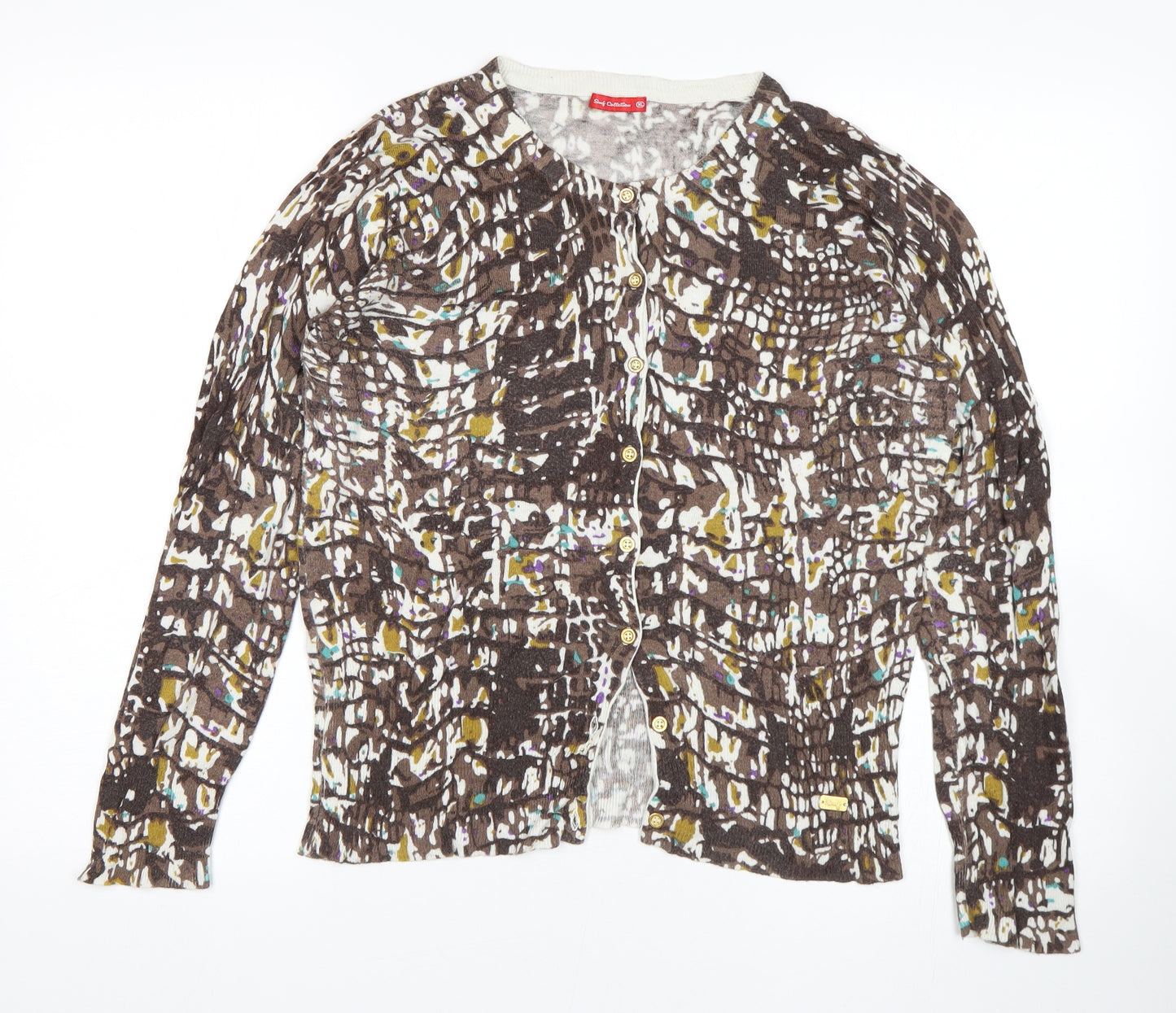 Smf  Womens Multicoloured   Cardigan Jumper Size XL