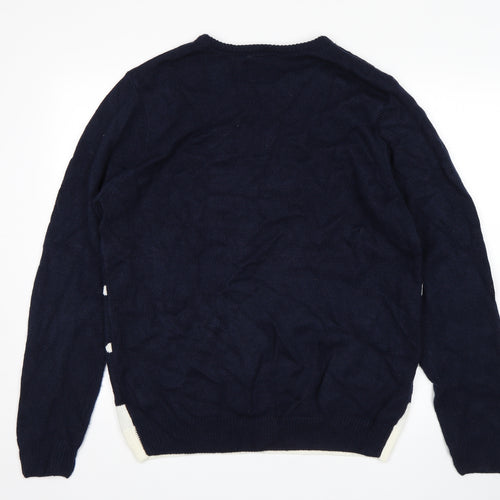 Primark Mens Blue   Pullover Jumper Size XL  - Christmas