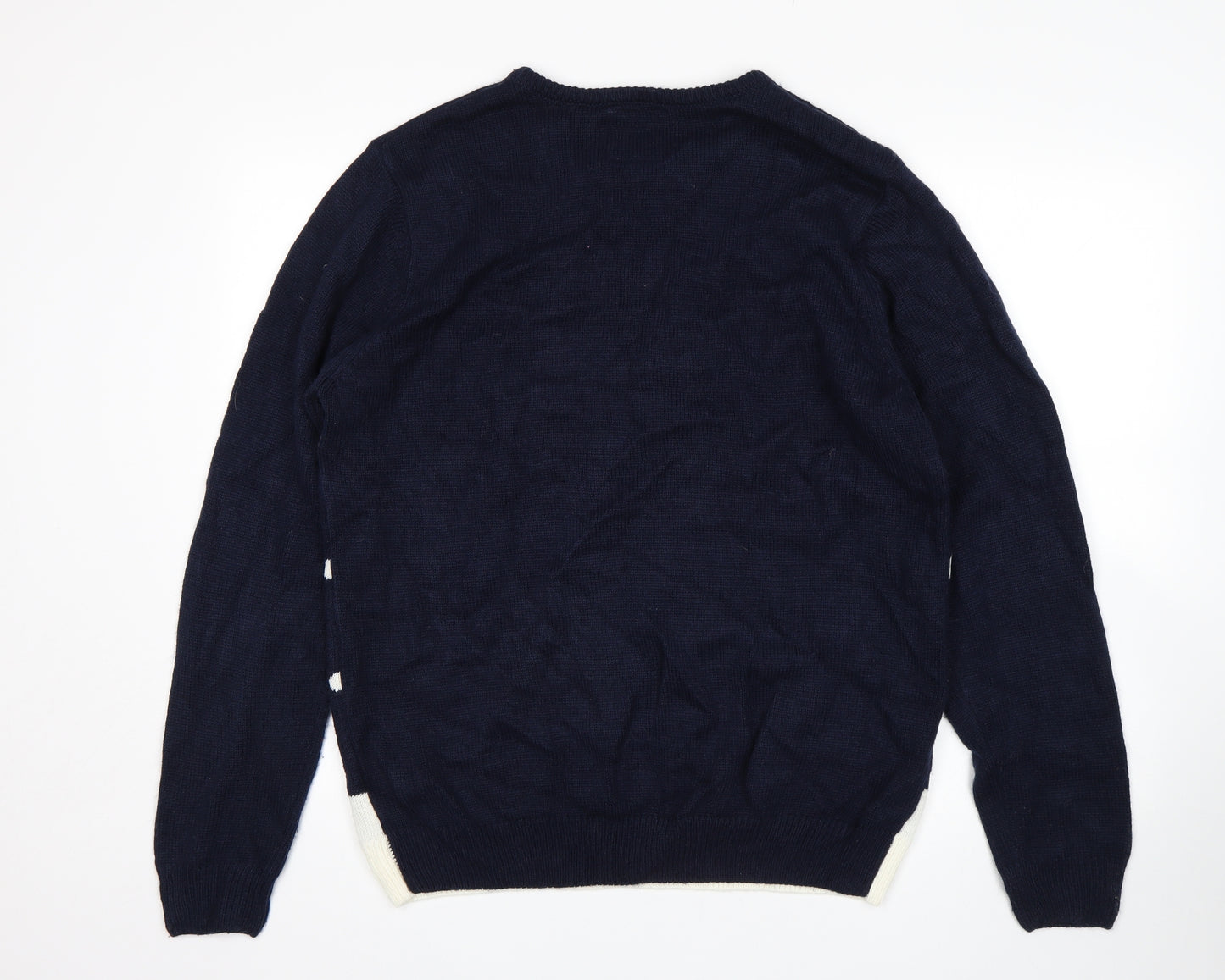Primark Mens Blue   Pullover Jumper Size XL  - Christmas