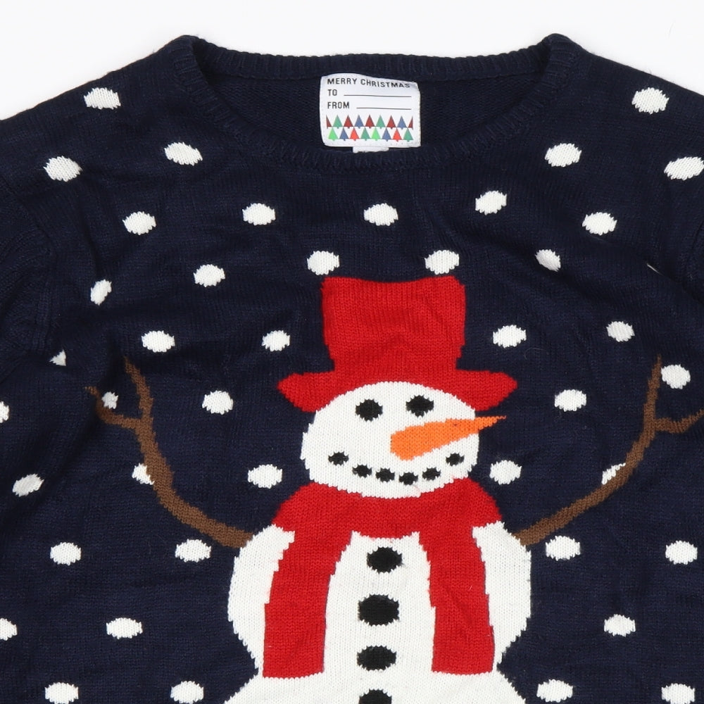 Primark Mens Blue   Pullover Jumper Size XL  - Christmas
