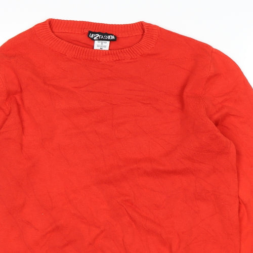 Up2Fashion Womens Red   Pullover Jumper Size S